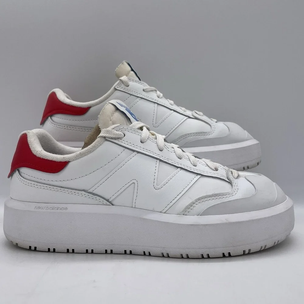 New Balance Mens 7 Shoes CT302 White True Red CT302LH Athletic Sneakers Platform